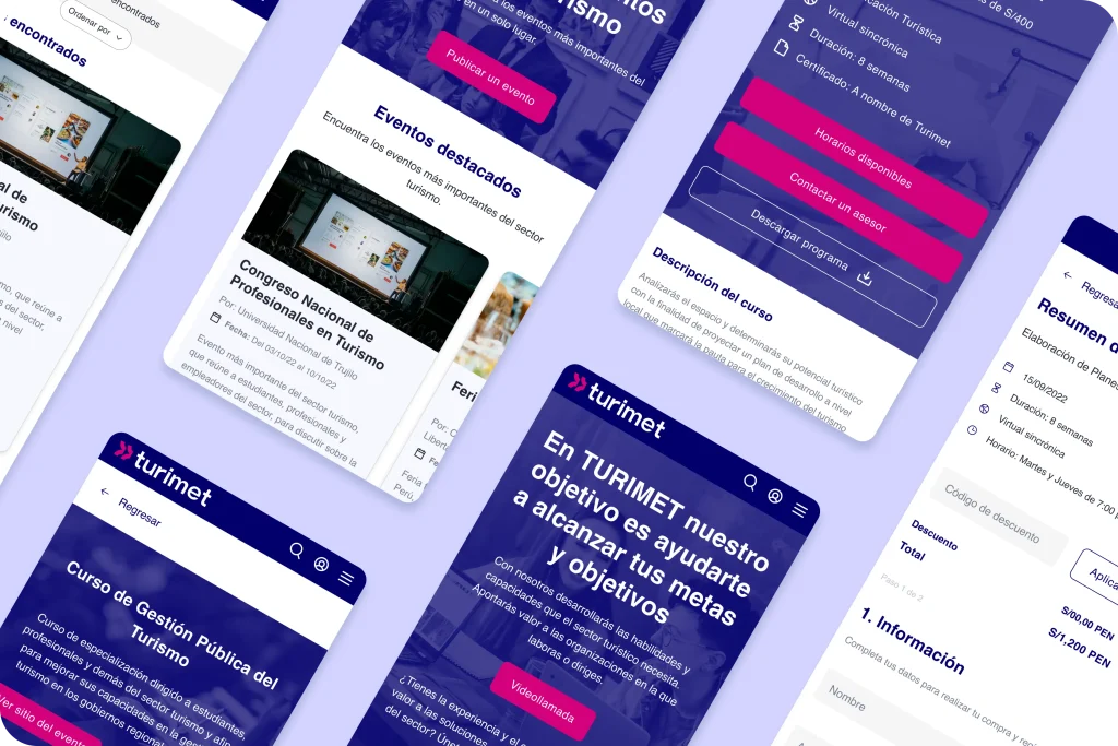Desarrollo web e integración con WordPress para Turimet, proyecto de GrowBy