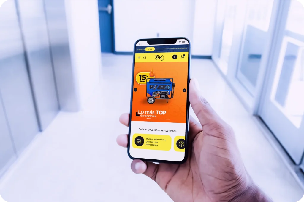 Diseño y desarrollo de experiencia de usuario UI/UX para Grupo Kamasa, proyecto de GrowBy