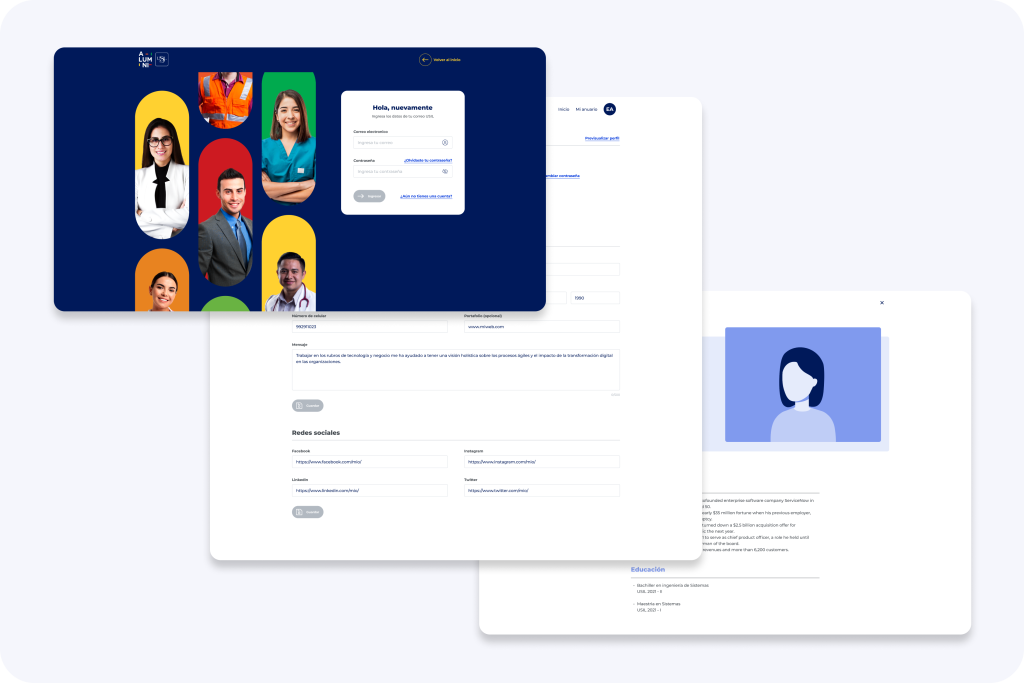 Desarrollo web a medida para USIL, proyecto de GrowBy
