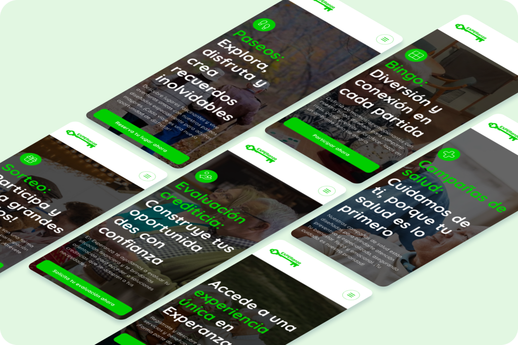 Diseño de experiencia e interfaz de usuario UX/UI para ESPERanza, proyecto de GrowBy