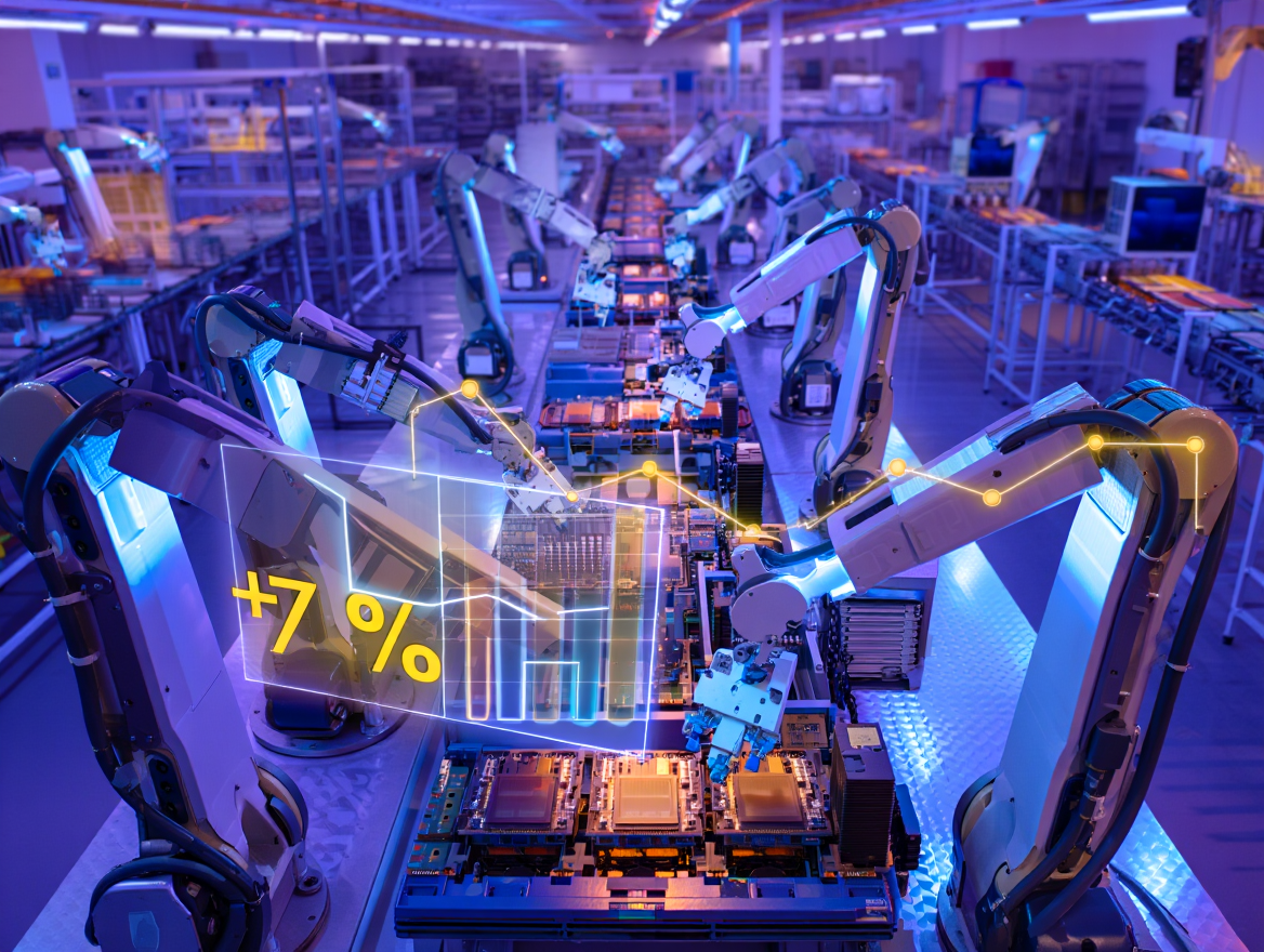 La producción mundial del sector de la electrónica crecerá casi un 7% este año