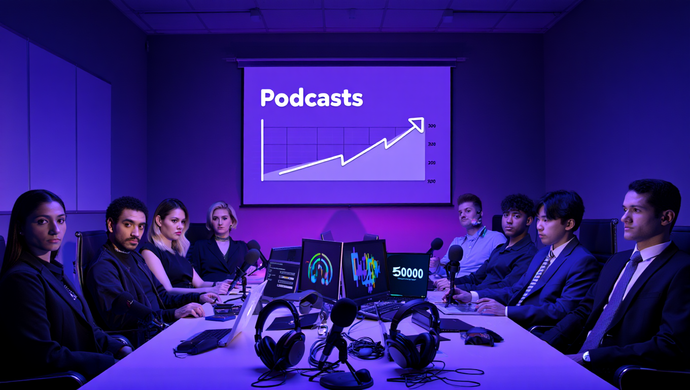Empresa apuesta por crear 5,000 nuevos podcasts con IA ante saturación del mercado