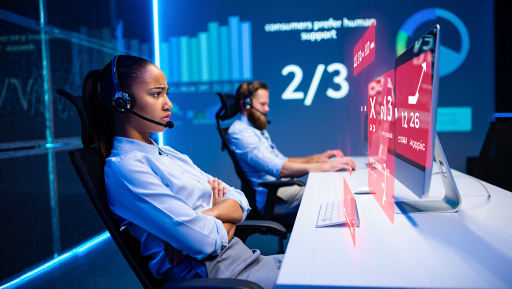 Dos de cada tres consumidores prefieren atención humana sobre chatbots